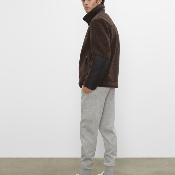 Sherpa Jacket - New With Tags - NEVER WORN - Brown - Picture 1 of 5